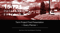 [PRESENTATION] Query Planner