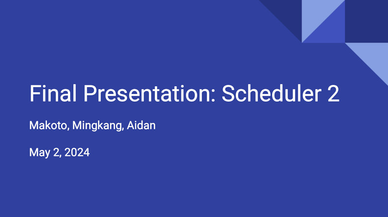 [PRESENTATION] Query Task Scheduler for Lakehouse Systems
